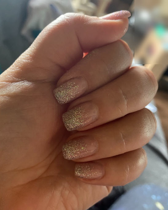 Fingernagel 9 Glitzer
